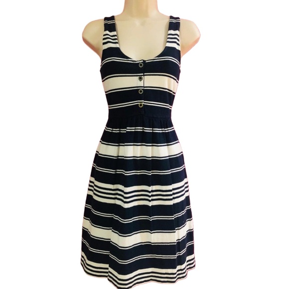 J. Crew Stipe Dress - Picture 1 of 5